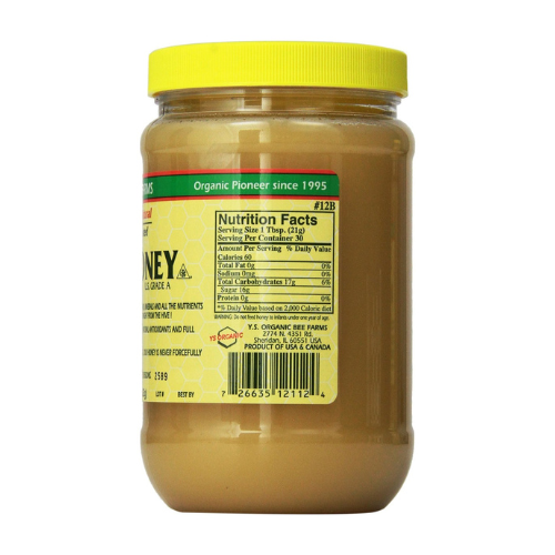 YS Eco Bee Farms - Raw Honey - 22 oz (Pack of 5)